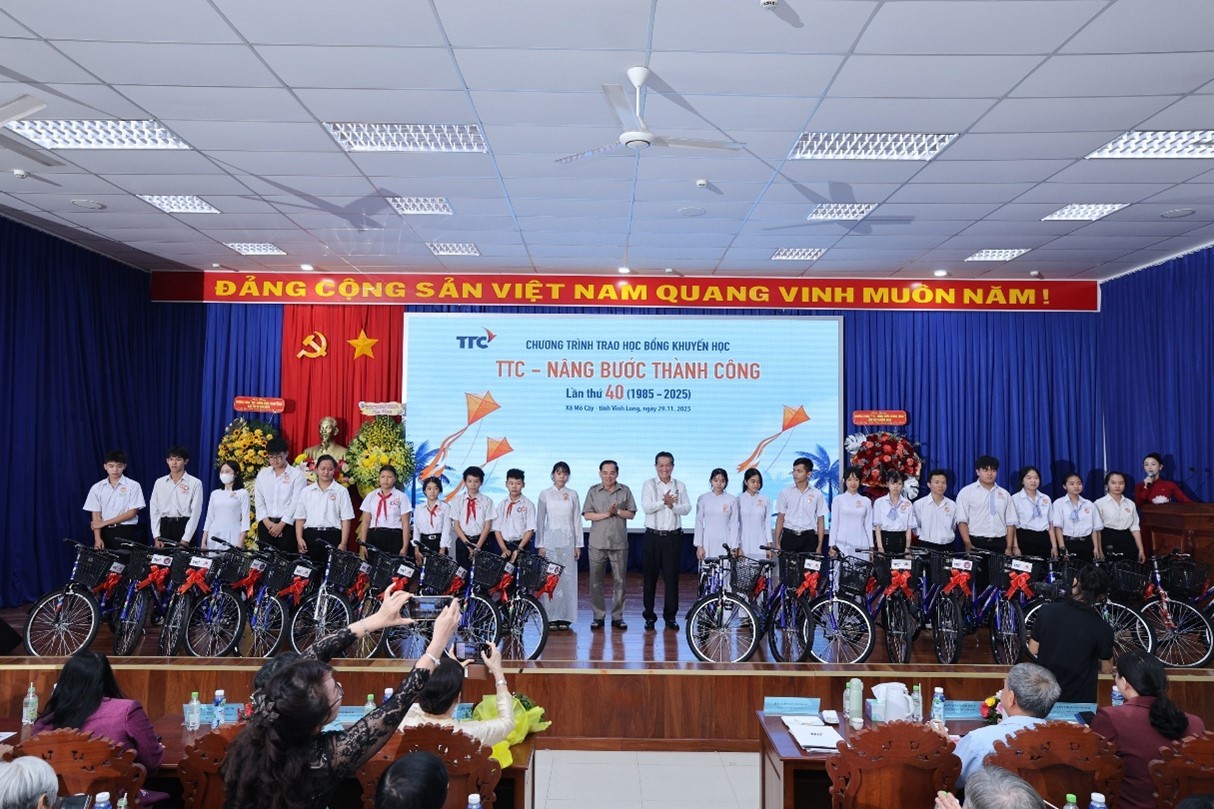 Trao học bổng “TTC - Nâng bước thành công” lần thứ 40 năm 2025